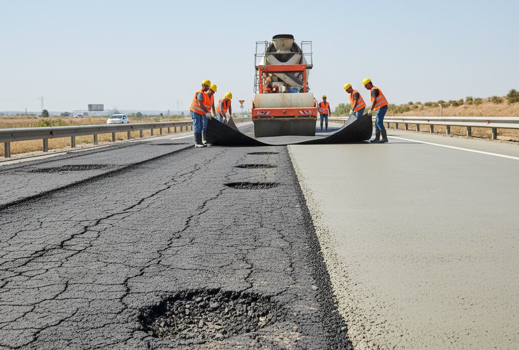 ¿Por qué elegir Hormigón Fibroreforzado No Adherido para Recapar Asfaltos Deteriorados?